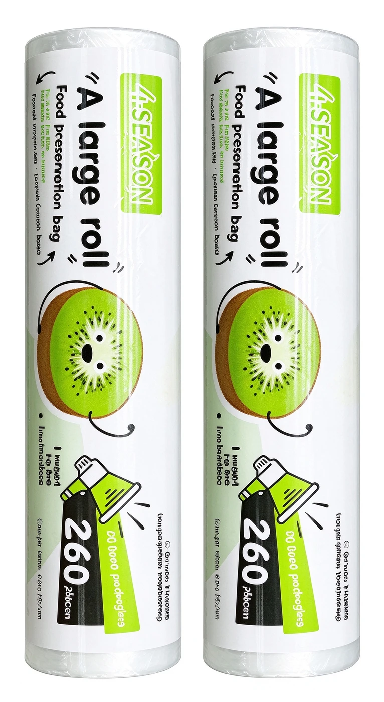 Food Storage Bags — Large, 260-Bag Roll — supplier-provided packaging reference