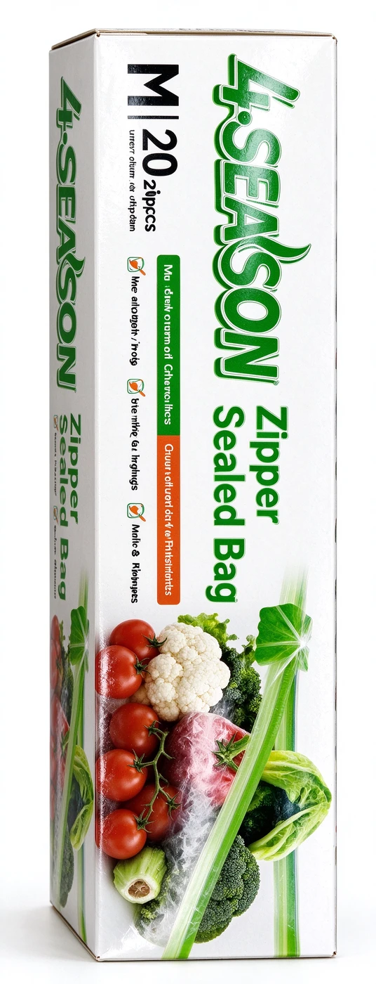 Slider Zipper Food Bags — Medium — supplier-provided packaging reference