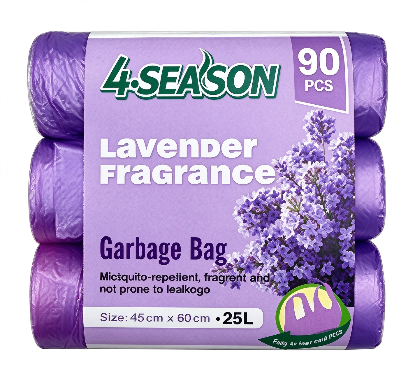 Lavender Scented Handle-Tie Bags — supplier-provided packaging reference