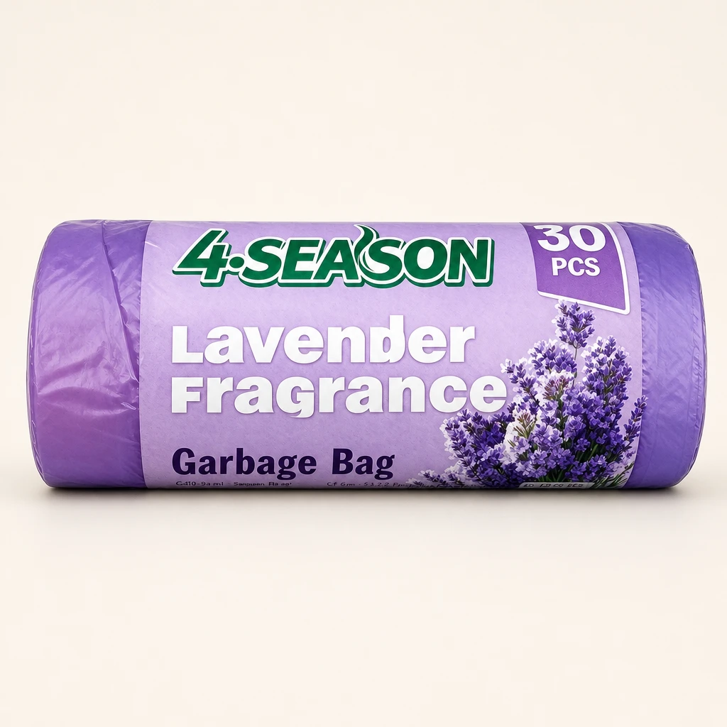 Packaging illustration of Lavender Scented Handle-Tie Bags