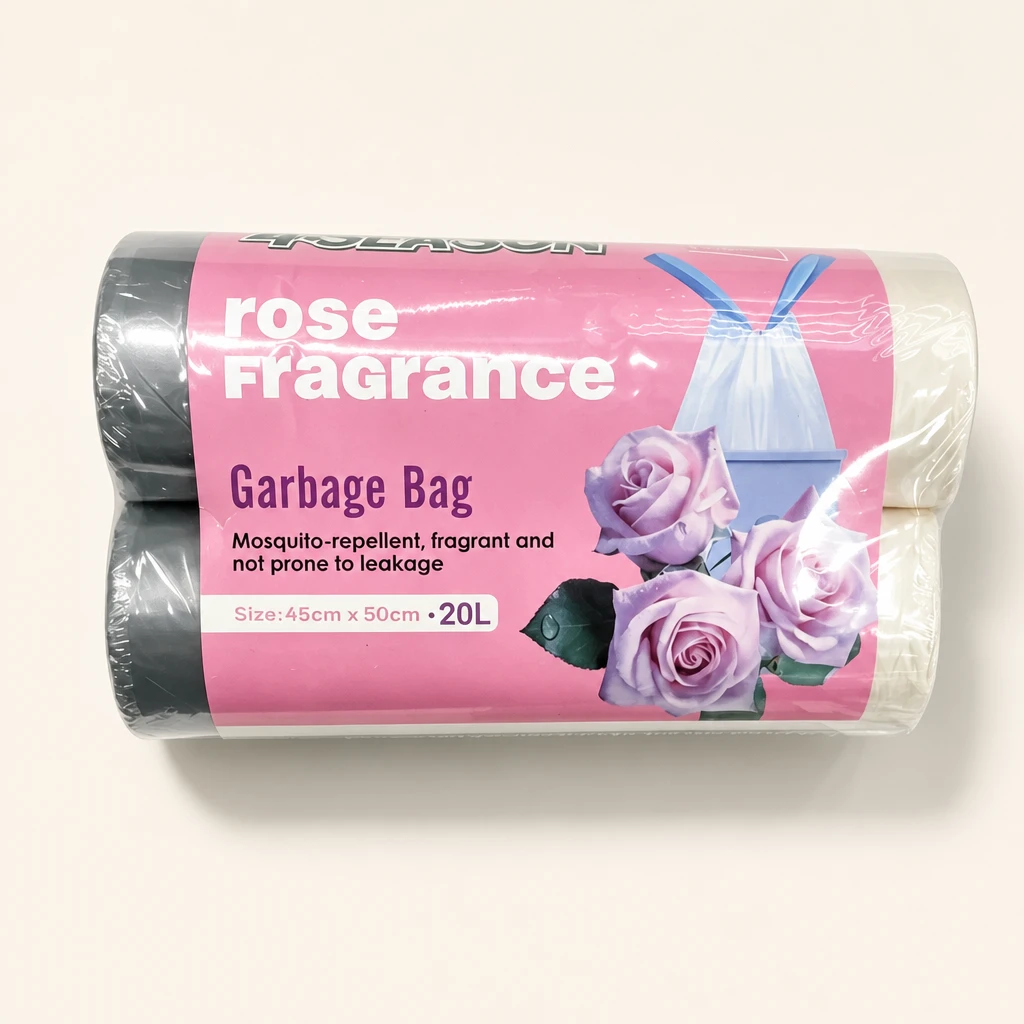 Packaging illustration of Rose Scented Drawstring Bags