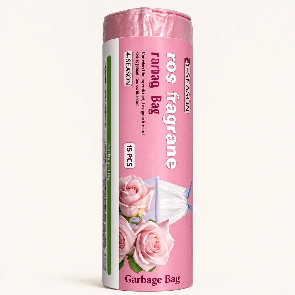 Packaging illustration of Rose Scented Drawstring Bags