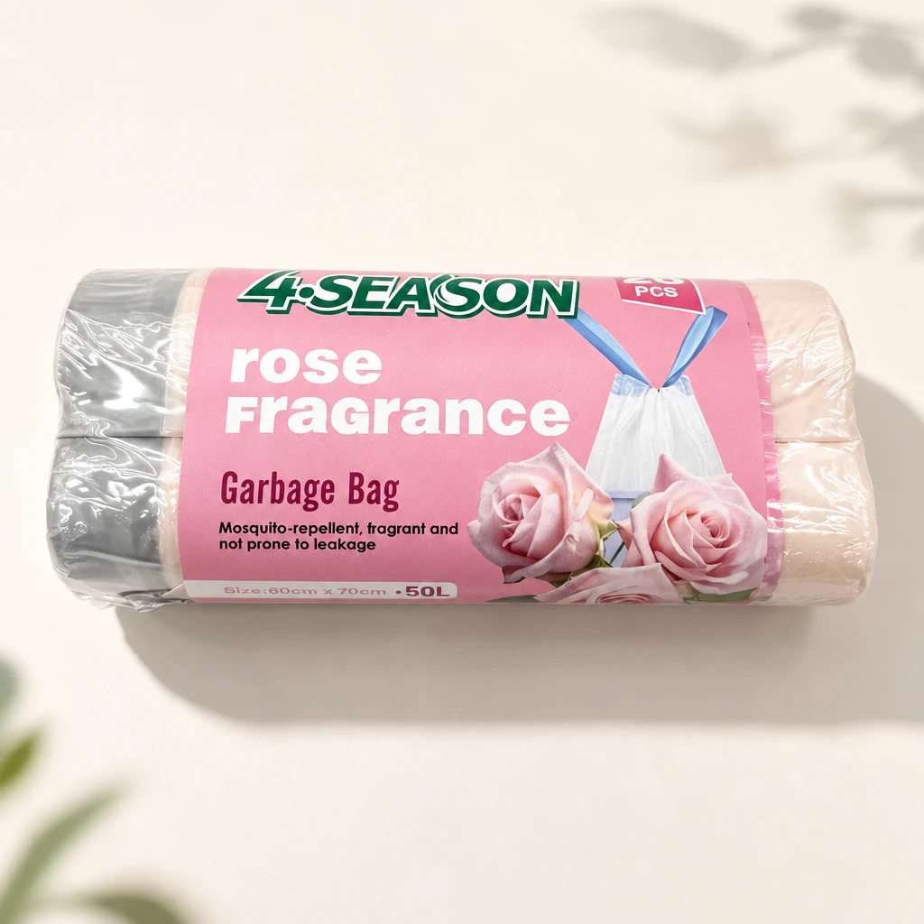 Packaging illustration of Rose Scented Drawstring Bags