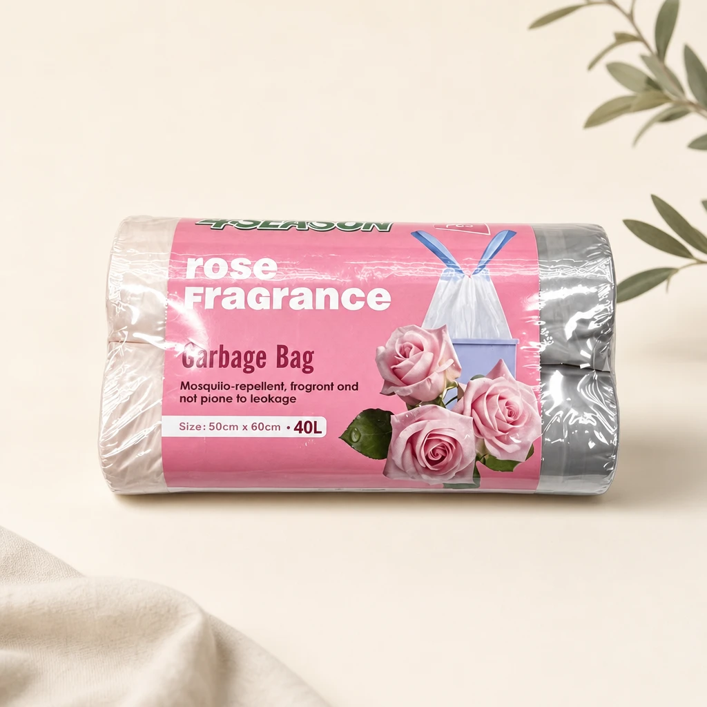 Packaging illustration of Rose Scented Drawstring Bags