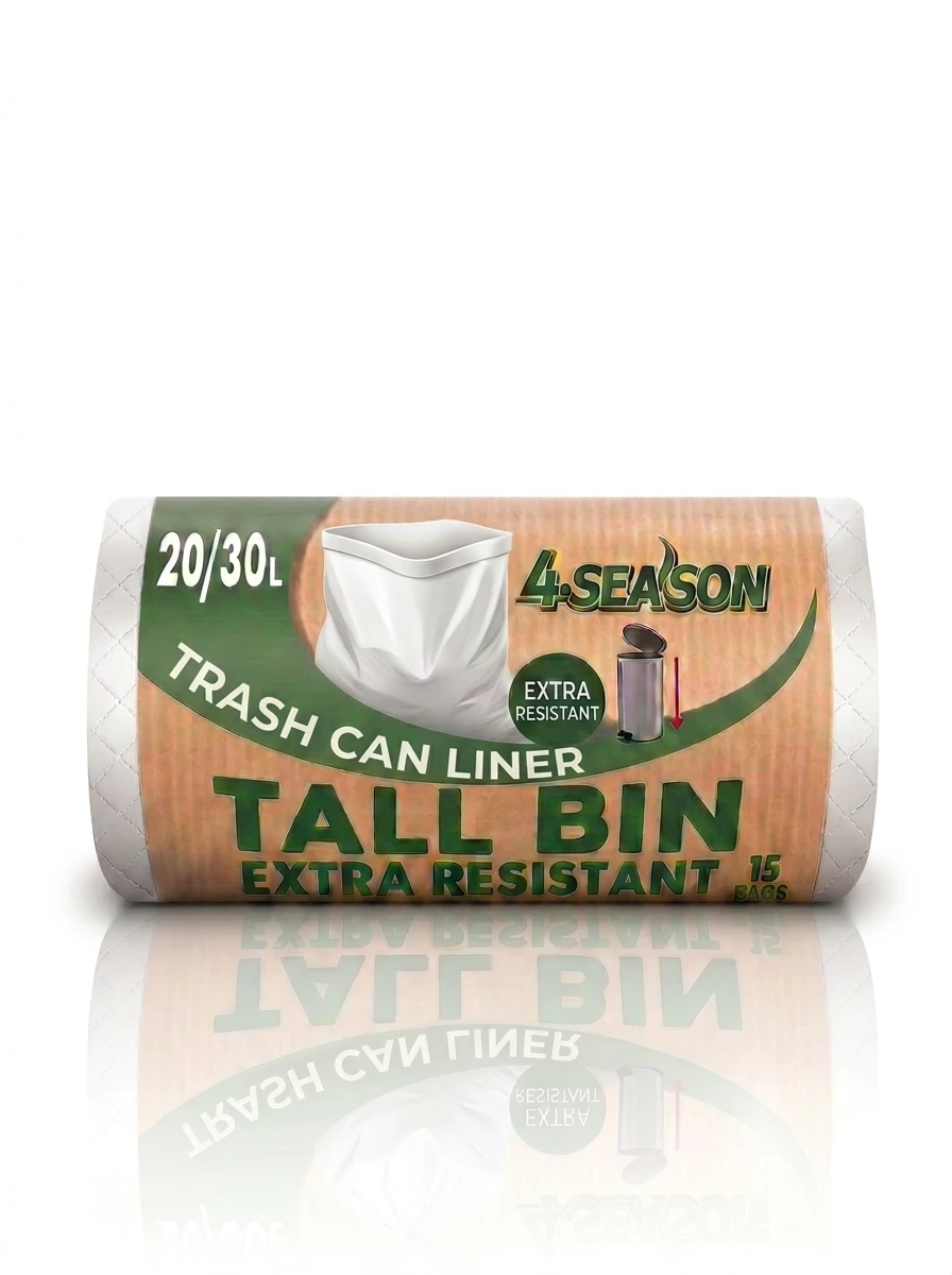 Outdoor bin liners · roll packaging — packaging design reference